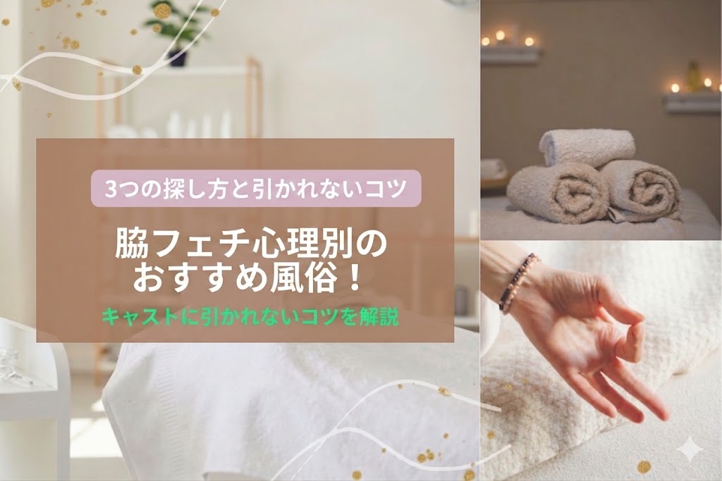 脇フェチ心理別のおすすめ風俗！3つの探し方とキャストに引かれないコツ