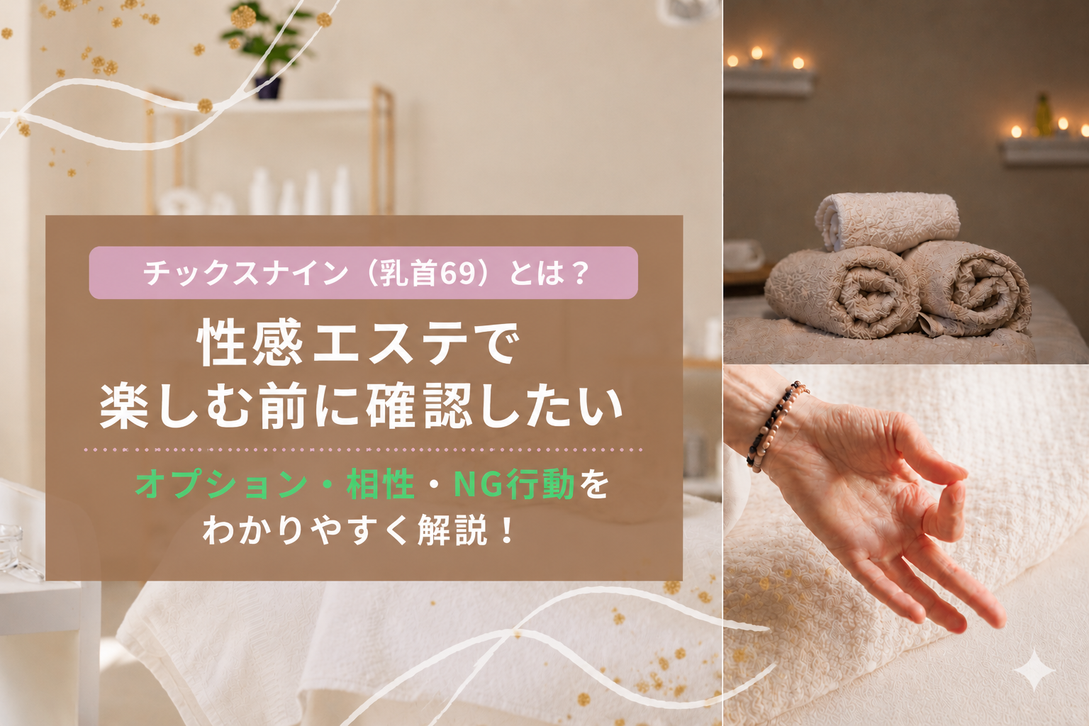 チックスナイン（乳首69）とは？性感エステで楽しむ前に確認したいオプション・相性・NG行動